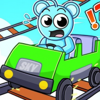 Sprunki And Obby: Scooter Racing! img