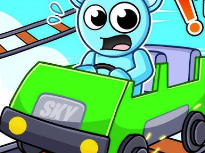 Sprunki And Obby: Scooter Racing! background